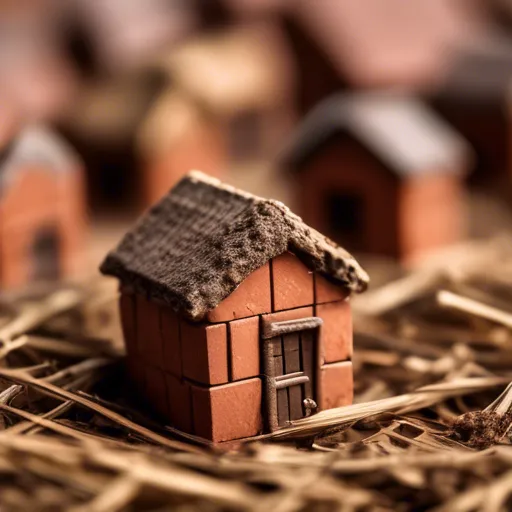 Очарование кирпичных домов: цвета соломы и шоколада